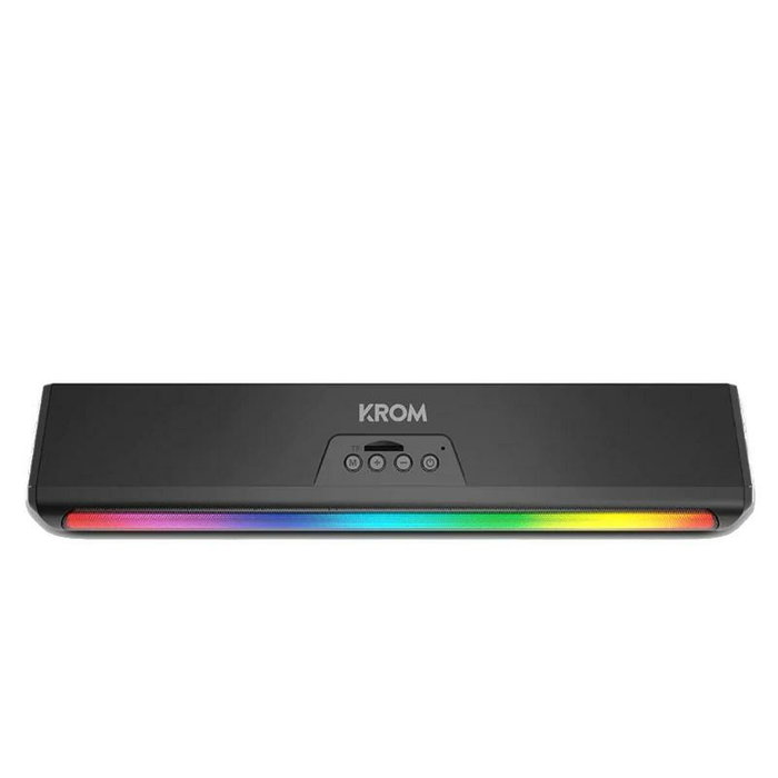 Krom Barra de Sonido K-POP Bluetooth RGB Negro Krom Barra de Sonido K-POP Bluetooth RGB Negro