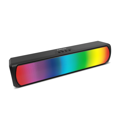 Krom Barra de Sonido K-POP Bluetooth RGB Negro Krom Barra de Sonido K-POP Bluetooth RGB Negro