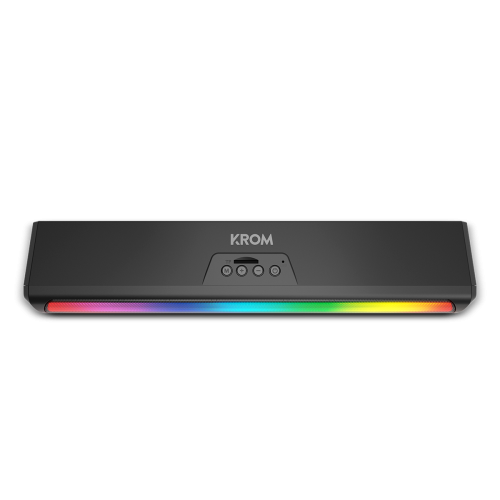 Krom Barra de Sonido K-POP Bluetooth RGB Negro Krom Barra de Sonido K-POP Bluetooth RGB Negro