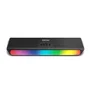 Krom Barra de Sonido K-POP Bluetooth RGB, 2.0 Canales 6W (2x3W), Efectos LED, Negro, 280 mm, Conexión AUX 3.5mm y Ranura para Tarjeta TF