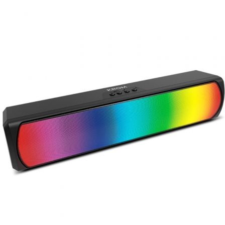 Krom Barra de Sonido K-POP Bluetooth 6W 2.0 RGB con Conexión Auxiliar y TF Card