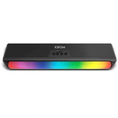 Krom Barra de Sonido K-POP Bluetooth 6W 2.0 RGB con Conexión Auxiliar y TF Card