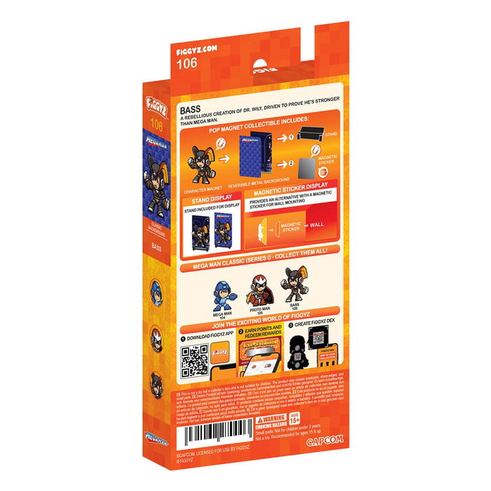 FiGGYZ Mega Man Bass Figura Coleccionable Magnética 11 cm FiGGYZ Mega Man Bass Figura Coleccionable Magnética 11 cm