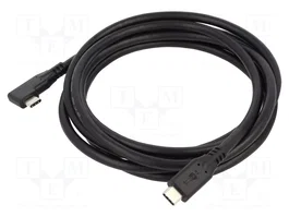 GOOBAY Cable Thunderbolt 3, Thunderbolt 4 y USB 4.0 de 2m, Negro
