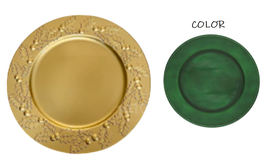 DKD Home Decor Set de 12 Bajoplatos PP Verde 33x33x1,5 cm