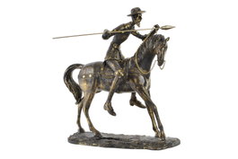 DKD Home Decor Figura de Resina Don Quijote Acabado Envejecido
