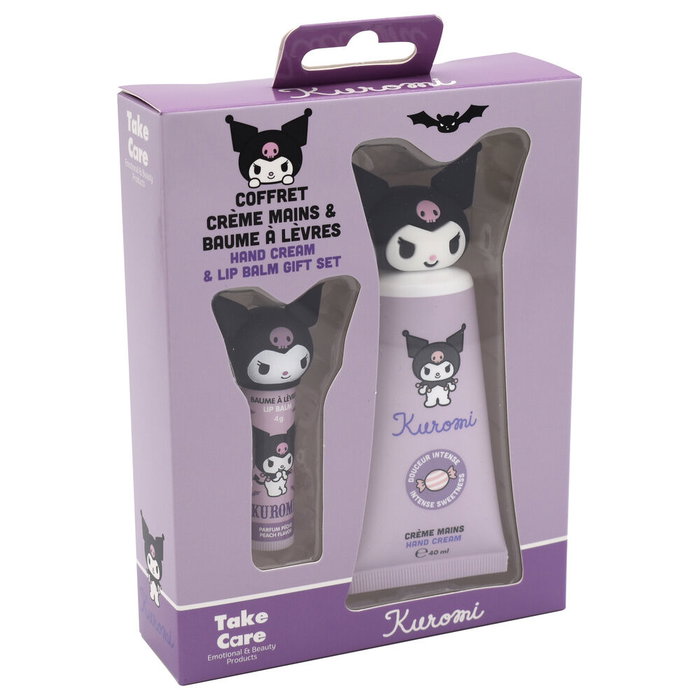 TAKE CARE Crema de Manos y Bálsamo Labial Kuromi Hello Kitty