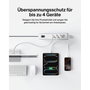 Belkin Regleta de Protección contra Sobretensiones 4 Tomas, 2 m, Gris/Blanco