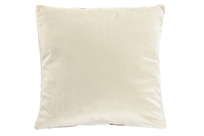 DKD Home Decor Cojín Patchwork Blanco y Marrón DKD Home Decor Cojín Patchwork Blanco y Marrón