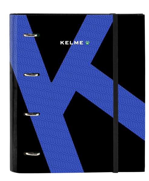 Carpeta de anillas Kelme Royal Negro 27 x 32 x 3.5 cm Carpeta de anillas Kelme Royal Negro 27 x 32 x 3.5 cm