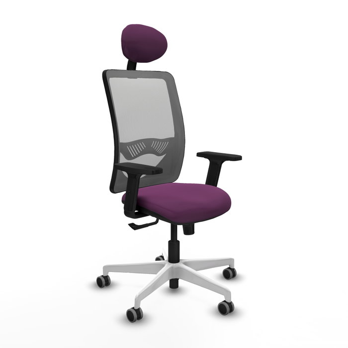 PIQUERAS Y CRESPO Silla de oficina Zulema con mecanismo Sincro, Morado y Gris PIQUERAS Y CRESPO Silla de oficina Zulema con mecanismo Sincro, Morado y Gris