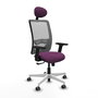 PIQUERAS Y CRESPO Silla de oficina Zulema con mecanismo Sincro, Morado y Gris