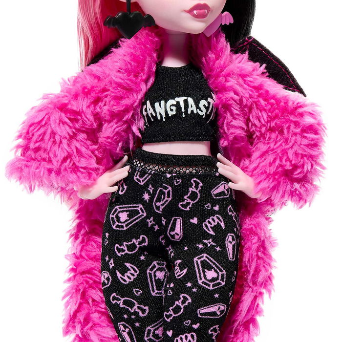 Monster High Muñeca Clawdeen Wolf Fiesta Pijamas Hky66 Mattel Muñeca con Mascota Incluida para Niños +4 Años