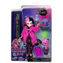 Monster High Muñeca Clawdeen Wolf Fiesta Pijamas Hky66 Mattel Muñeca con Mascota Incluida para Niños +4 Años