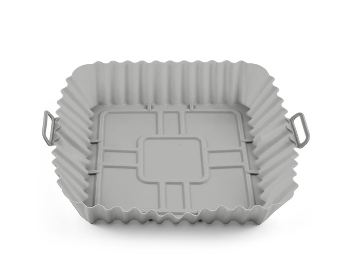 Inde Base de Silicona Cuadrada para Air Fryer - 20 cm x 20 cm, Antiadherente y Resistente al Calor para Freidora de Aire (24 Unidades)