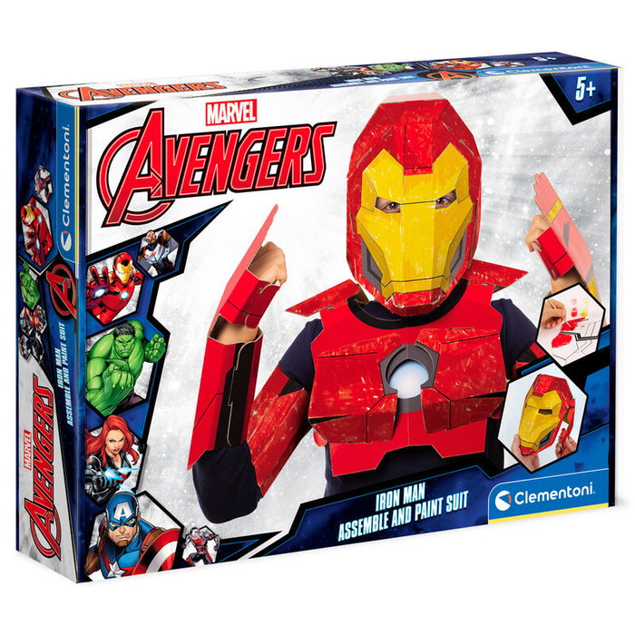 Clementoni Máscara Iron Man Vengadores Avengers Marvel para Niños +5 Años Clementoni Máscara Iron Man Vengadores Avengers Marvel para Niños +5 Años