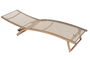 DKD Home Decor Tumbona Ajustable de Aluminio y Ratán Sintético Natural para Terraza y Jardín, Ancho 192 cm (2 Unidades)