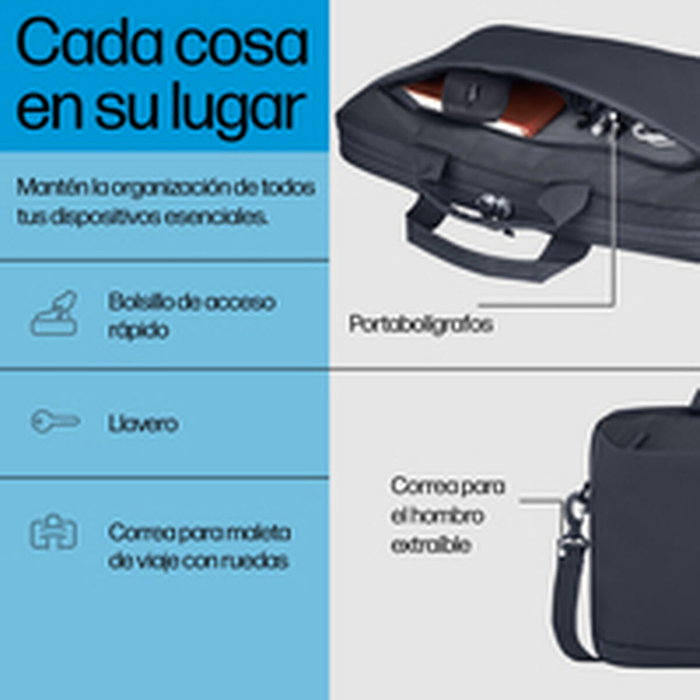 HP Maletín para Portátil 14 pulgadas Odyssey Gray