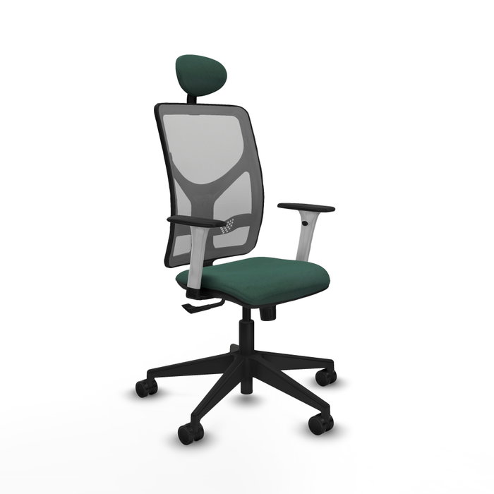 PIQUERAS Y CRESPO Silla de oficina Motilla con mecanismo Sincro, Verde botella y Gris PIQUERAS Y CRESPO Silla de oficina Motilla con mecanismo Sincro, Verde botella y Gris