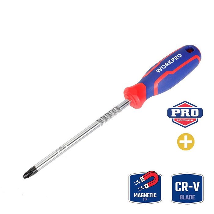Workpro Destornillador Phillips PH3 x 150 mm Workpro Destornillador Phillips PH3 x 150 mm
