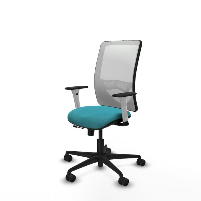 PIQUERAS Y CRESPO Silla de oficina Zulema Turquesa y Blanco