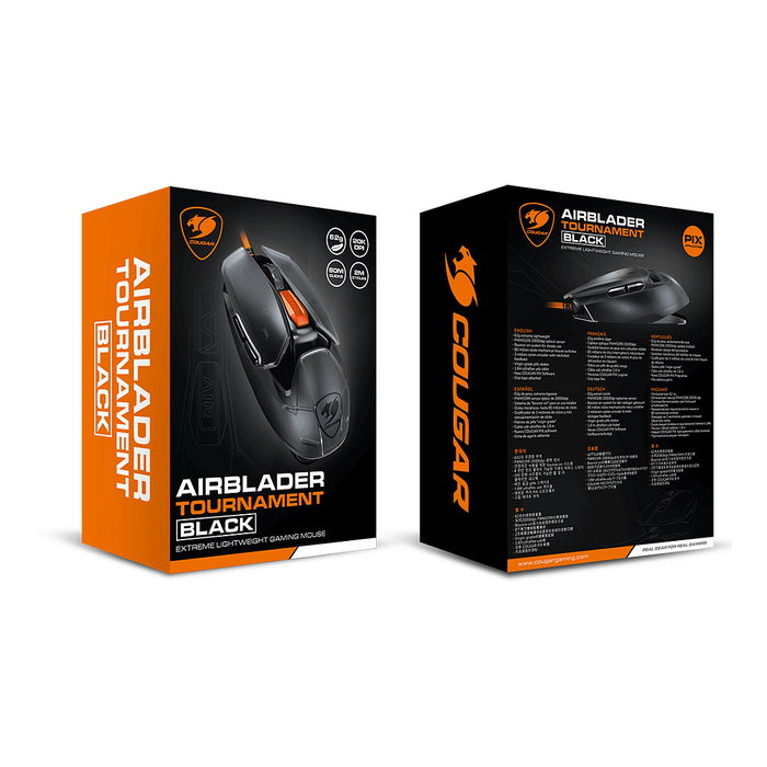 Cougar CGR-WONB-M487 Ratón Gaming Óptico Tournament 20000 DPI Negro