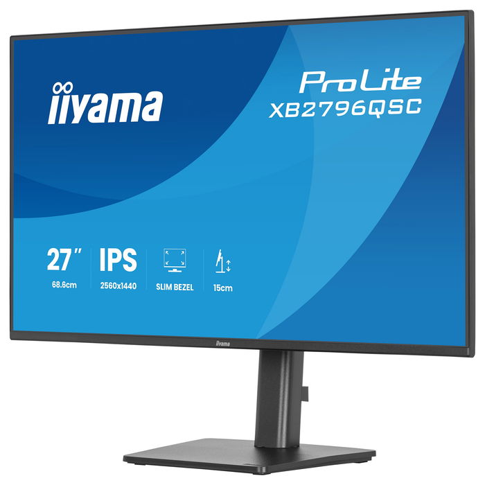 iiyama ProLite XB2796QSC-B1 Monitor 27" QHD IPS 4ms 75Hz HDMI USB-C USB VESA Negro