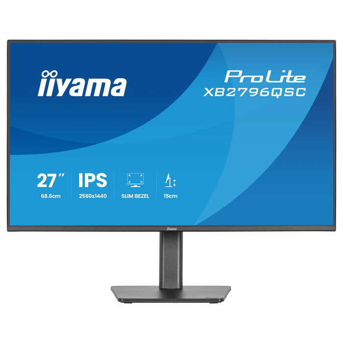 iiyama ProLite XB2796QSC-B1 Monitor 27" QHD IPS 4ms 75Hz HDMI USB-C USB VESA Negro