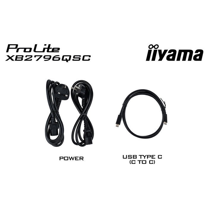 iiyama ProLite XB2796QSC-B1 Monitor 27" QHD IPS 4ms 75Hz HDMI USB-C USB VESA Negro