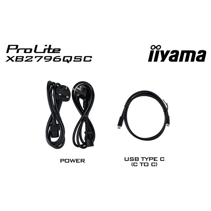 iiyama ProLite XB2796QSC-B1 Monitor 27" Quad HD IPS 75Hz USB-C HDMI Negro