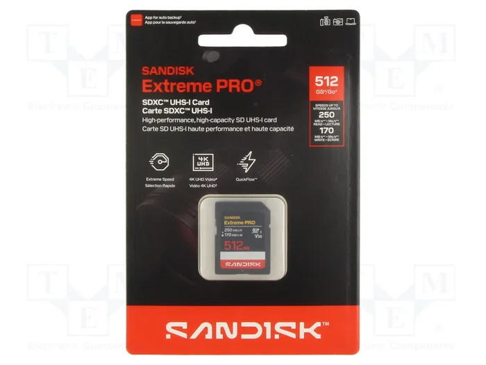 SanDisk Extreme PRO SDXC 512GB UHS-I U3 V30