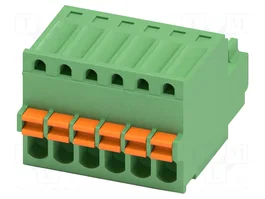 PHOENIX CONTACT FK-MC0.5/6-ST-2.5 COMBICON XS Conector de bloque de bornas desmontable de 6 pines