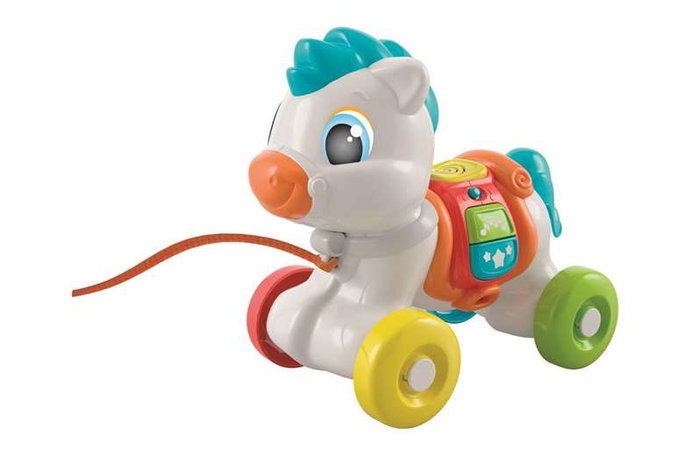 Arrastre pony baby. botones interactivos con efecto sonoros. 26x25x13cm