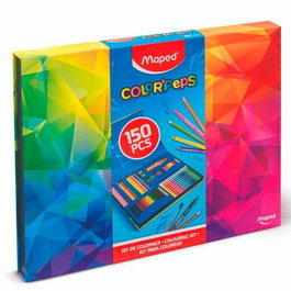Maped Kit Colorpeps C-Surtidos Estuche Cartón Lápices Rotuladores Ceras Acuarelables 150 Piezas para Niños Artistas