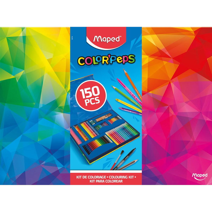Maped Kit Coloración Color Peps de 150 Piezas con Estuche de Cartón Maped Kit Coloración Color Peps de 150 Piezas con Estuche de Cartón