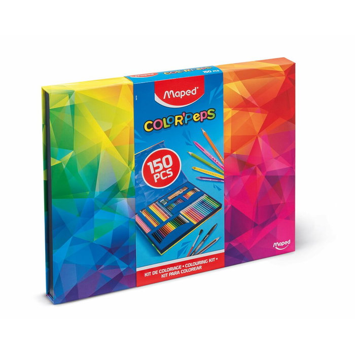 Maped Kit Coloración Color Peps de 150 Piezas con Estuche de Cartón Maped Kit Coloración Color Peps de 150 Piezas con Estuche de Cartón