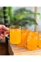 Hermia Set de Vasos de Vidrio Borosilicatado Transparente 6 Piezas 200ml
