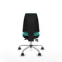 PIQUERAS Y CRESPO Silla de oficina Elche color Turquesa sin brazos