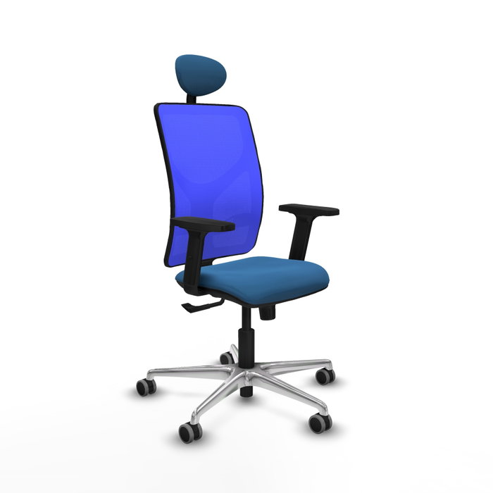 PIQUERAS Y CRESPO Silla de oficina Motilla con mecanismo Sincro, Azul PIQUERAS Y CRESPO Silla de oficina Motilla con mecanismo Sincro, Azul