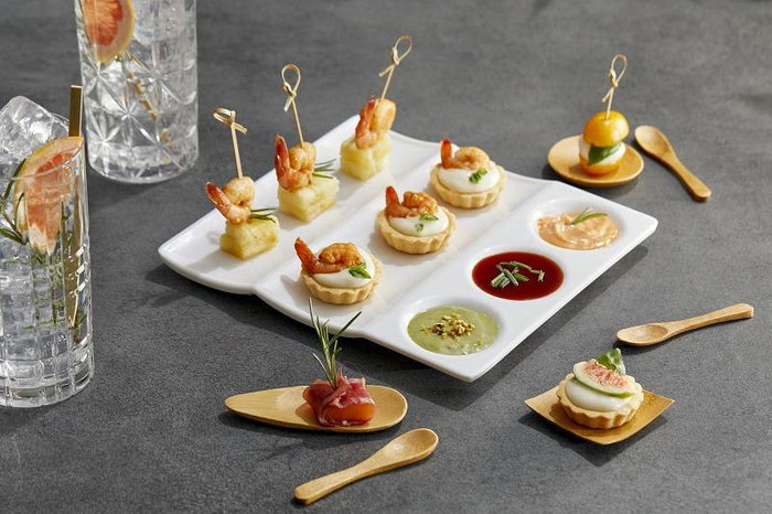 Leone Plato Con Compartimentos 23x21x1.5 Cm Melamina Apto Lavavajillas