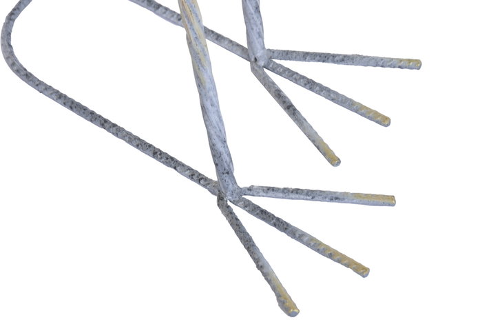 DKD Home Decor Figura de Garza en Metal Gris y Amarillo
