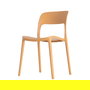 Silla Apilable Ocre Pp Contract 58 X 41 X 82 cm (Set de 2)