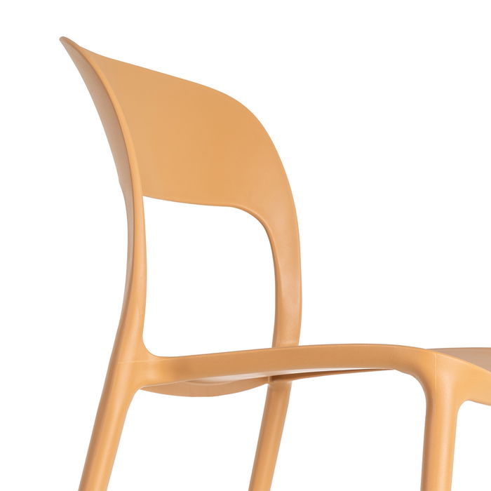 Silla Apilable Ocre Pp Contract 58 X 41 X 82 cm (Set de 2)
