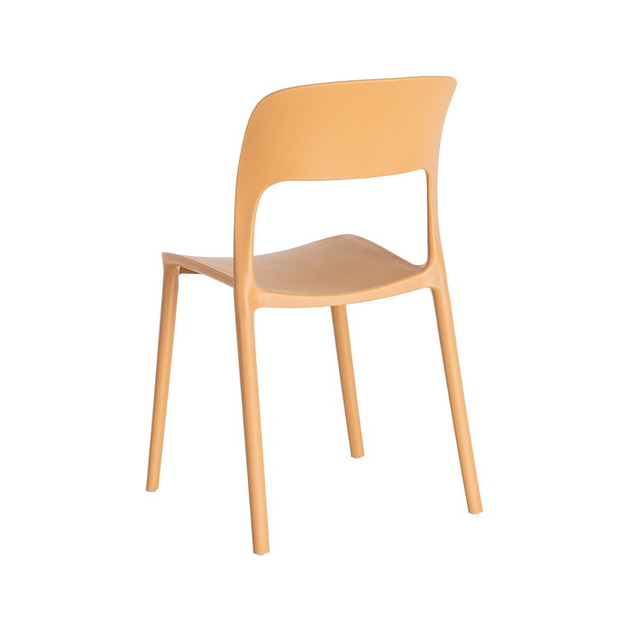 Silla Apilable Ocre Pp Contract 58 X 41 X 82 cm (Set de 2)