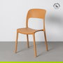 Silla Apilable Ocre Pp Contract 58 X 41 X 82 cm (Set de 2)
