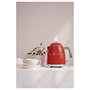 Smeg KLF05RDEU Hervidor Eléctrico de Agua Mini 0.8 Litros 1400W Rojo con Indicador de Nivel, Base Giratoria 360 Grados y Filtro para Hervir Agua