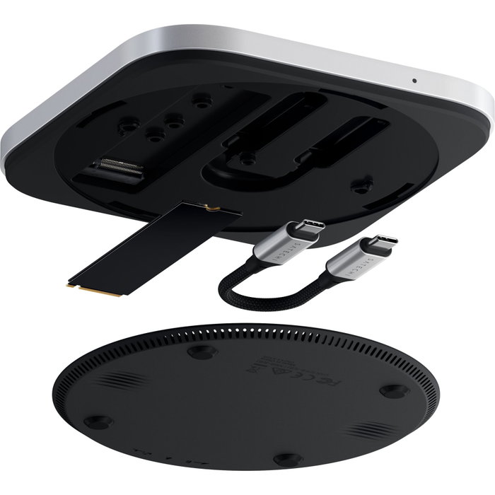 Satechi USB4 Slim NVMe SSD Enclosure Plata