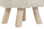 DKD Home Decor Carpets 2c25 Reposapiés Boho Crudo 40 x 40 x 40 cm