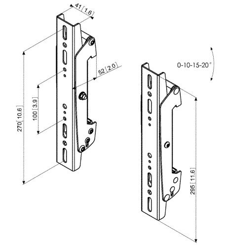Vogel's Barras para interfaces PFS 3302 300 mm Negro