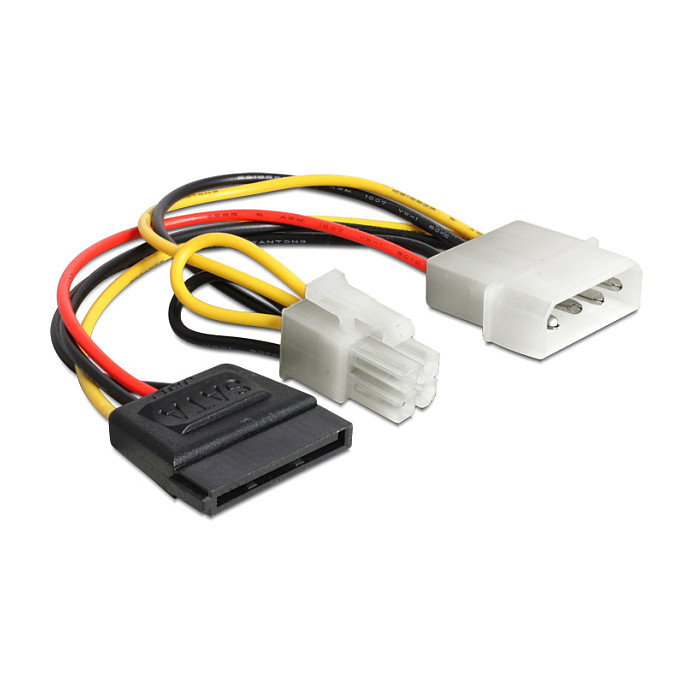 DeLOCK 60127 Cable de alimentación Molex 4 Pin a SATA 15 Pin DeLOCK 60127 Cable de alimentación Molex 4 Pin a SATA 15 Pin